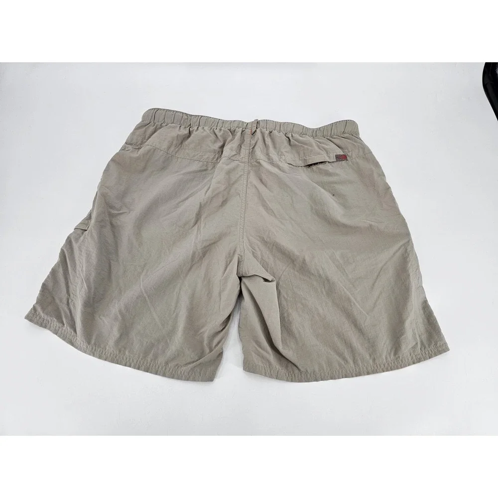 The North‎ Face Men's Hiking Shorts XL Zipper Pockets Khaki Brown